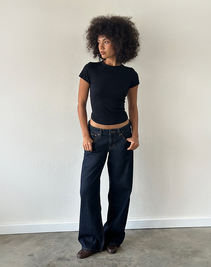 Image der Low Rise Parallel Jeans in Indigo