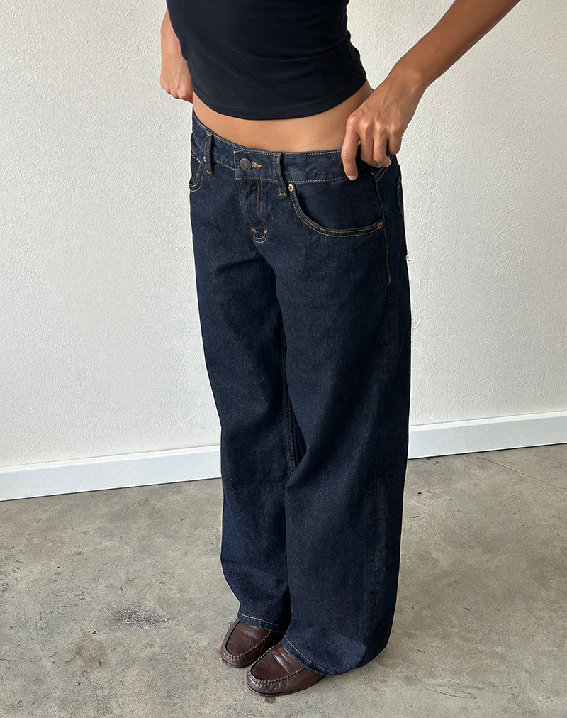 Image der Low Rise Parallel Jeans in Indigo