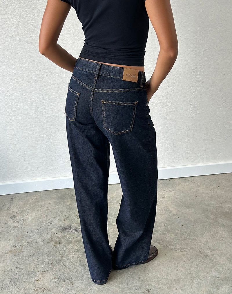 Image der Low Rise Parallel Jeans in Indigo