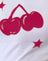 Impression cerise blanche