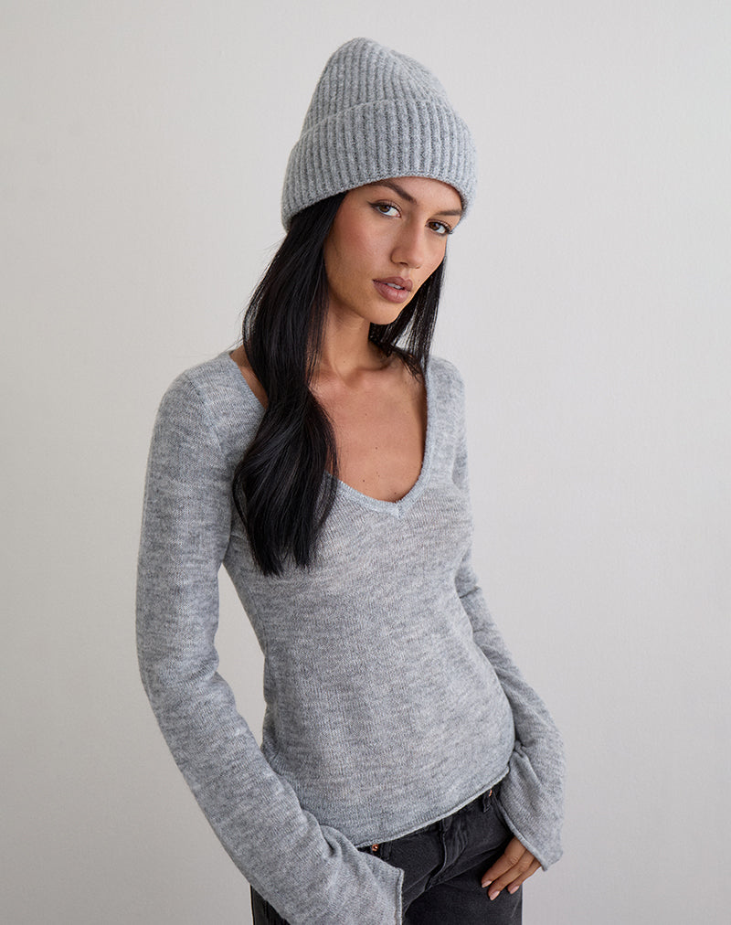 Tano Beanie in Light Grey