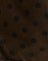 Brown with Black Polka Print