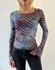 Image of Tineko Long Sleeve Top in Wild Animal Blue