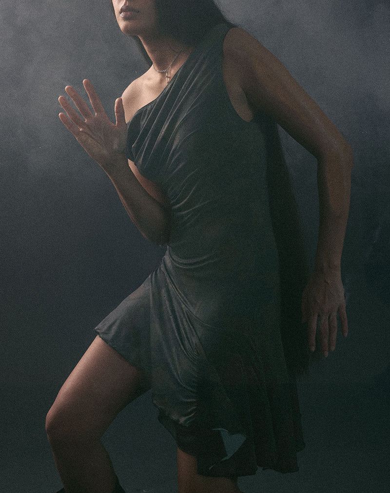 Image of Tohari Mini Dress in Dynamic Rose