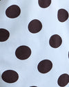 Big Polka Blue Brown