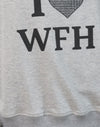 Grey Marl with I Love WFH Graphic