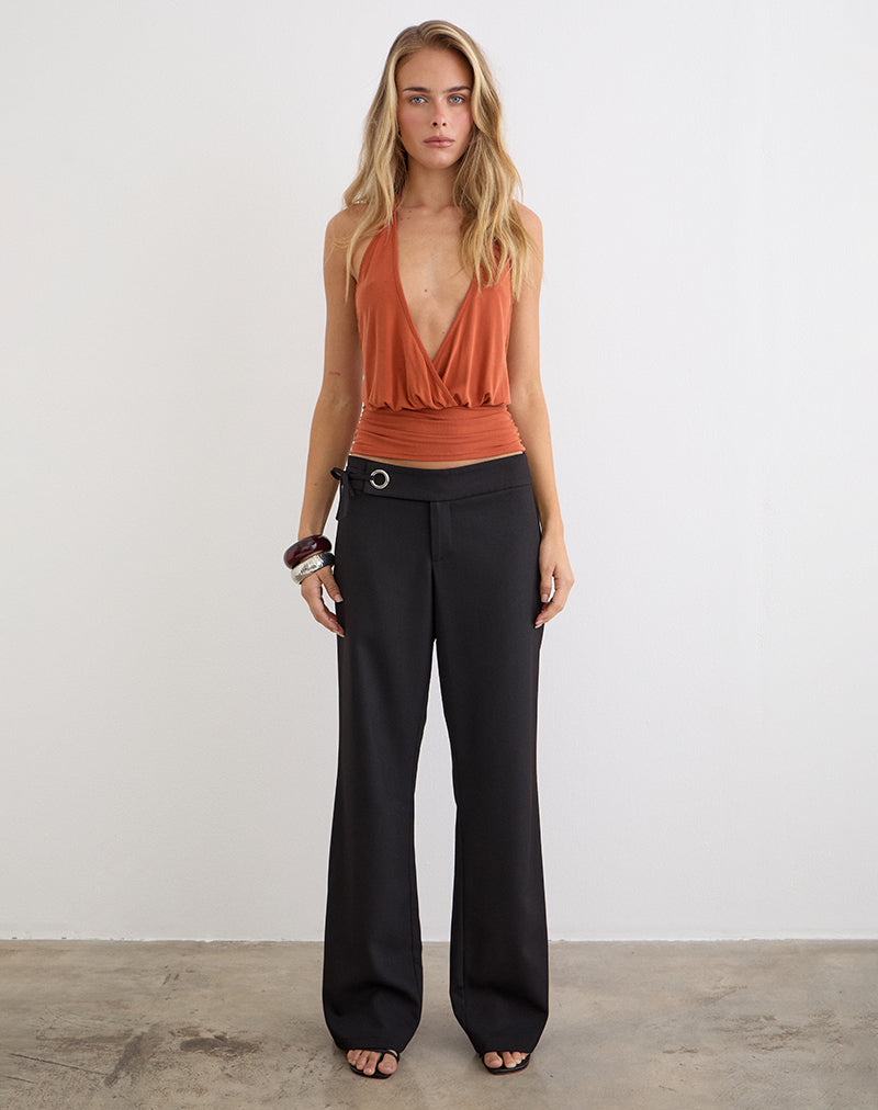 Immagine dei pantaloni sartoriali Tova Tie in nero