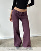 Image of Low Rise Slouchy Flare Jeans in Pinot Noir