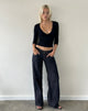Image de Roomy Extra Wide Low Rise Jeans in Indigo