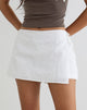 Image of Kanara Wrap Mini Skort in Broderie White