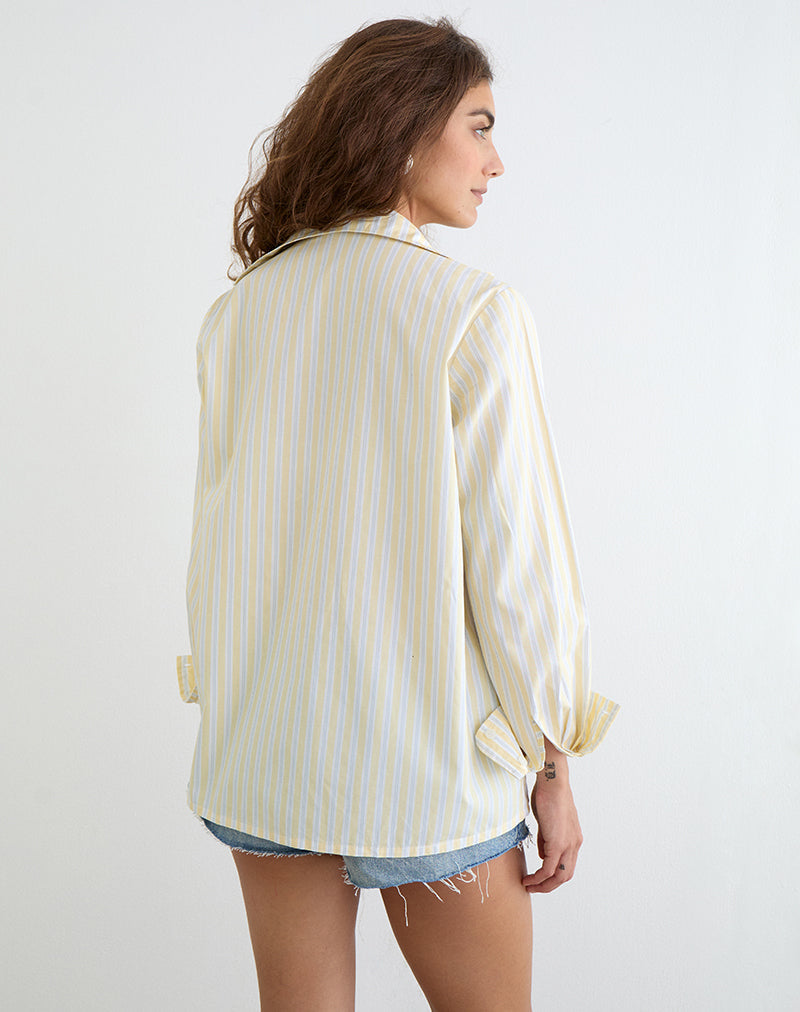 Image of Turner Shirt in Candy Stripe Yellow