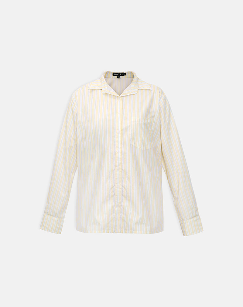 Image of Turner Shirt in Candy Stripe Yellow