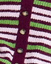 Green Pink and Burgundy Stripes