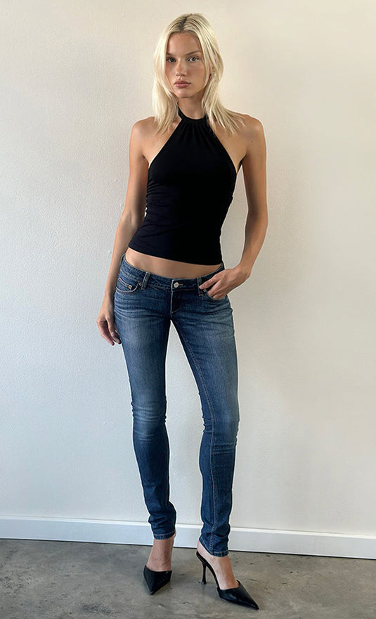 NEU! Skinny-Jeans mit extrem niedriger Leibhöhe und Stretchanteil