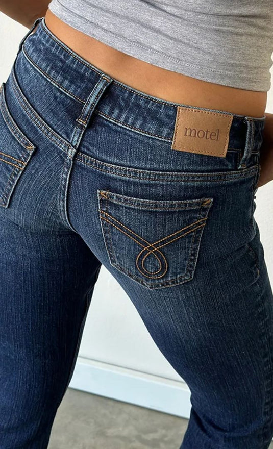 NOVITÀ! Pantaloni a zampa elasticizzati a vita ultra bassa