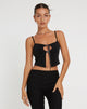 image of Velda Crop Top in Black