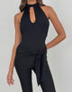 Imagen de Verbina Keyhole Top en Jersey Negro