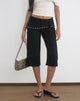 Image of Oren Capri Trousers in Black with Studs