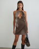 Image of Veslina Mini Dress in Watercolour Warm Grey
