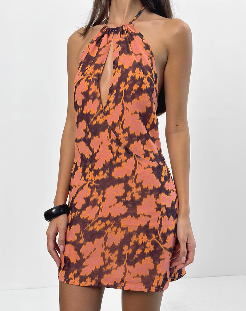Image of Veslina Mini Dress in Furnishing Floral