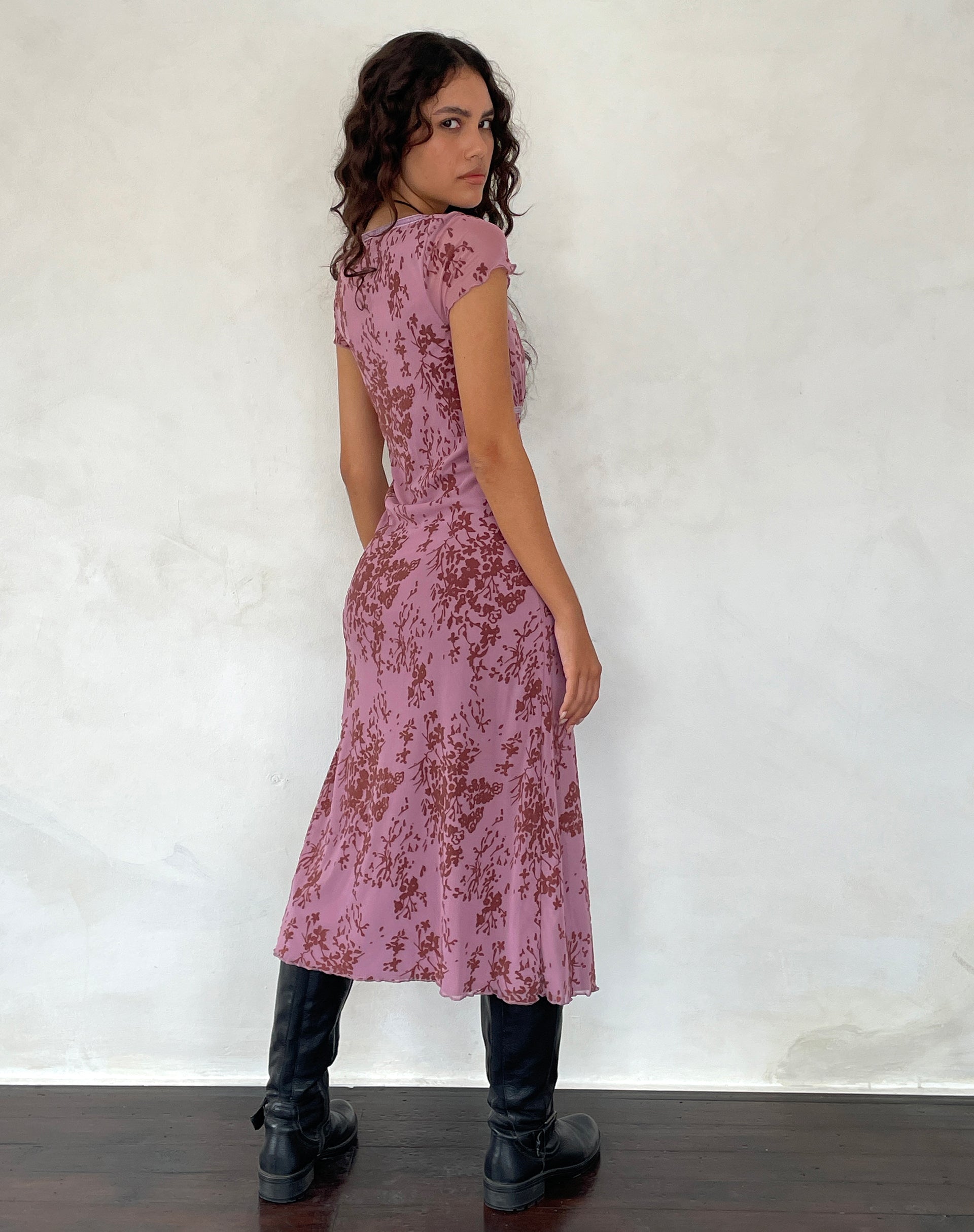 Mauve hotsell lace dress