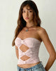 image of Widayu Bow Twist Top in Light Lilac