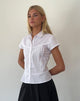 Image of Wilmot Blouse in White Poplin