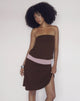 Immagine dell'abito midi Wiste nella combinazione di colori "Bitter Chocolate Grey Lavender"