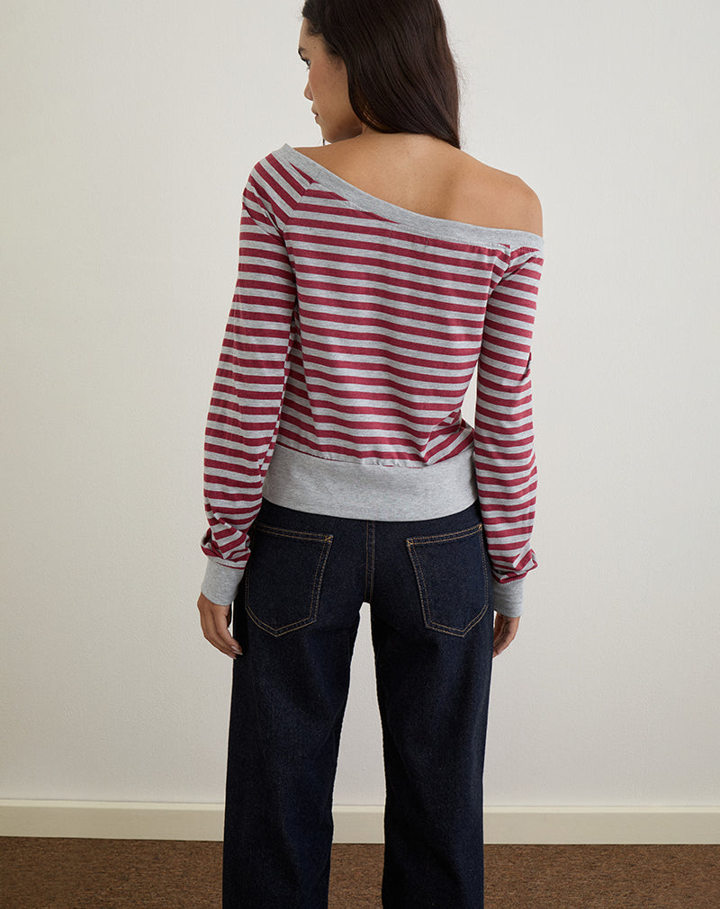 Top Yacin Slouchy en plata