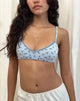 Image of Yanas Bralette in Blue Cluster Floral