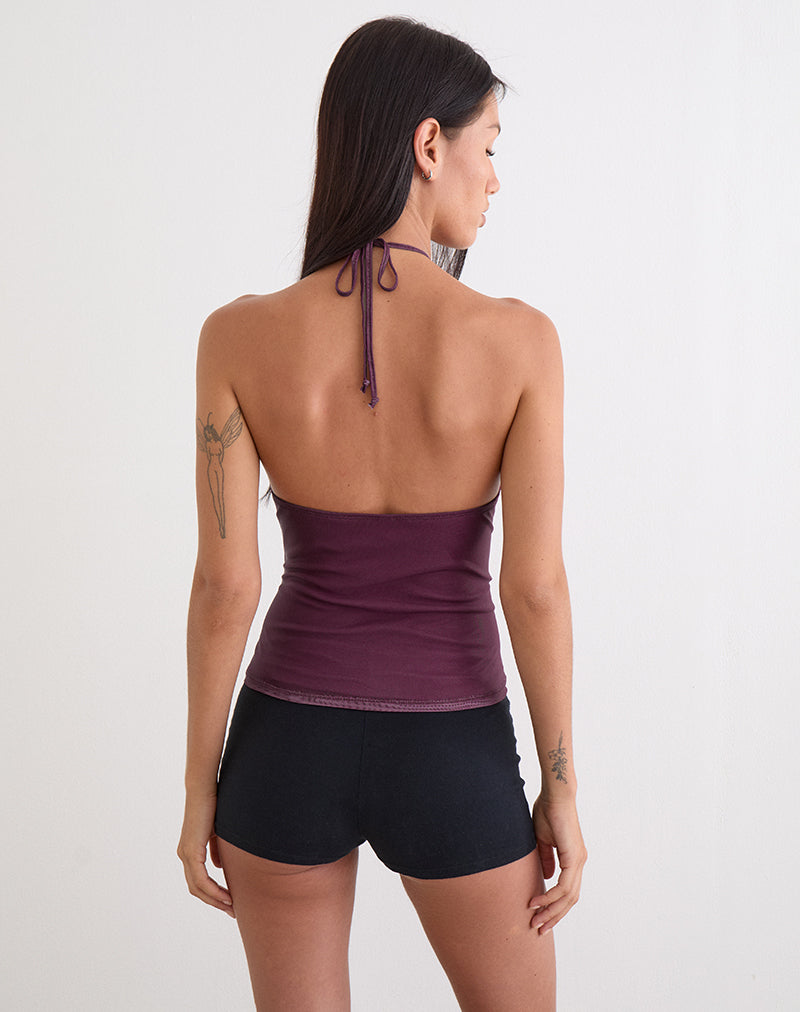 Image of Zalika Top in Crystal Rose Burgundy