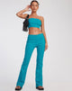 image of Zenovia Flare Trouser in Tailoring Azure Blue