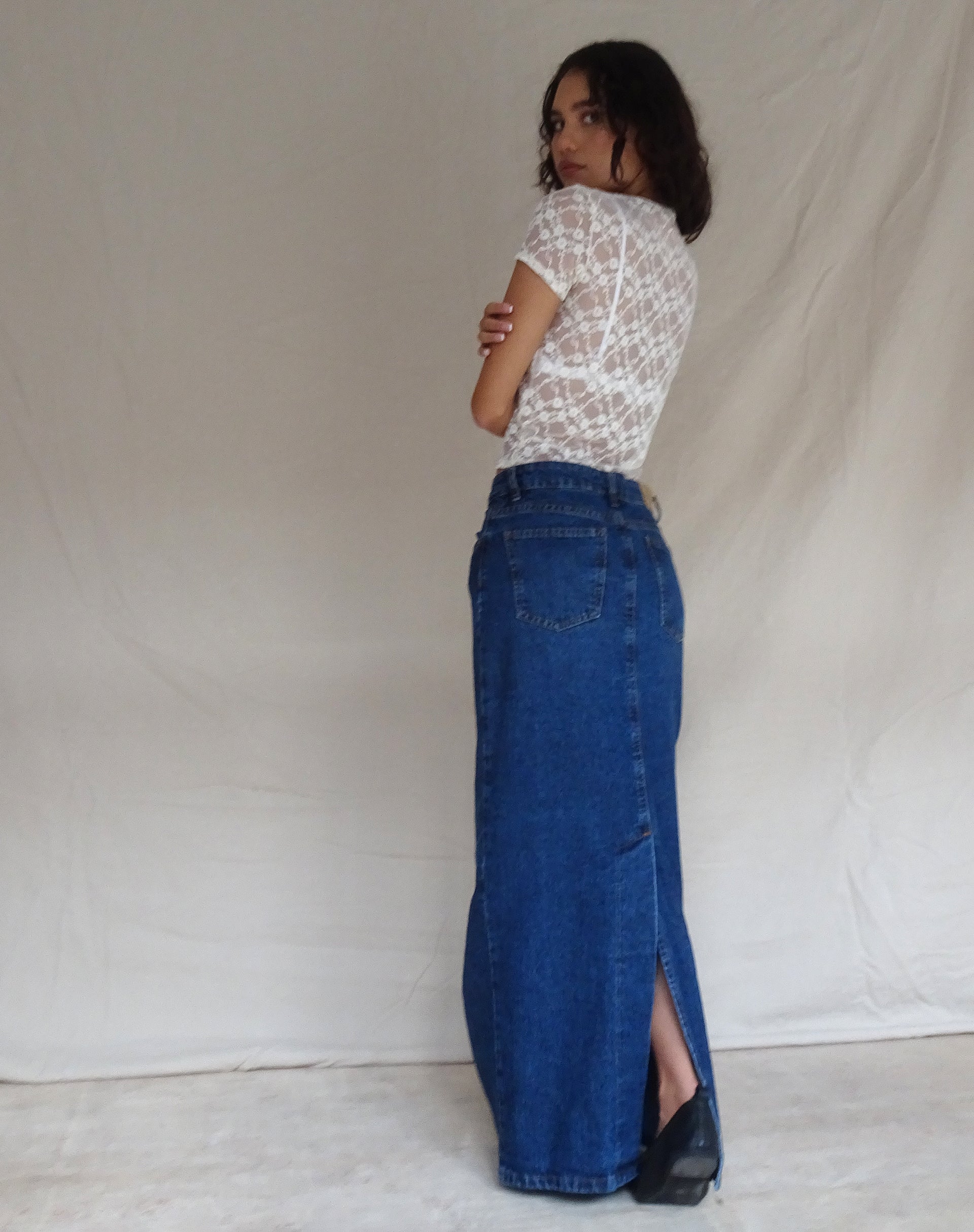 High waisted maxi outlet skirt 30