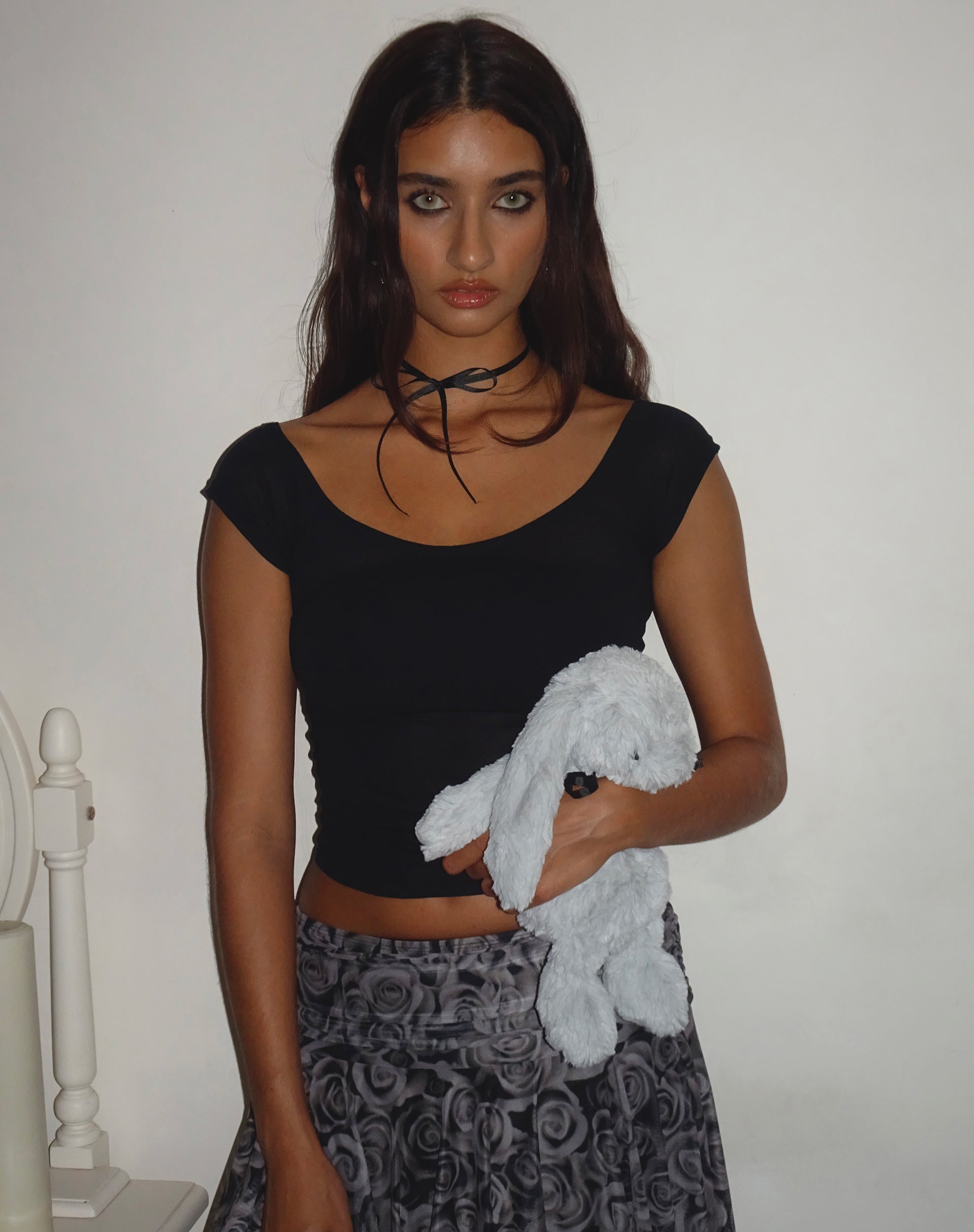Image of Charya Off The Shoulder Top in Black