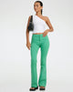 image of Jopanka Flared Leg Trouser in Tailoring Green