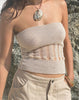 Image of Camille Knitted Tube Top in Neutral
