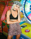 Image of Ring Mini Skirt in Pink Cheetah