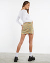 image of MOTEL X JACQUIE Akemi Mini Skirt in Mix Space Dye Multi Colour