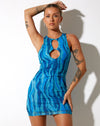 Image of Alannah Bodycon Dress in Tropical Rave