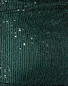 Drape Sequin Forest Green