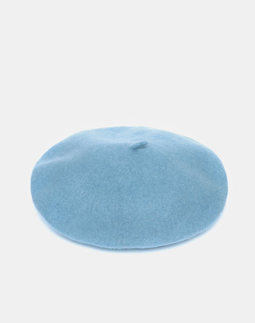 Image of Wool Beret in Blue