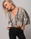 Image of Basel Crop Top in Grunge Lace