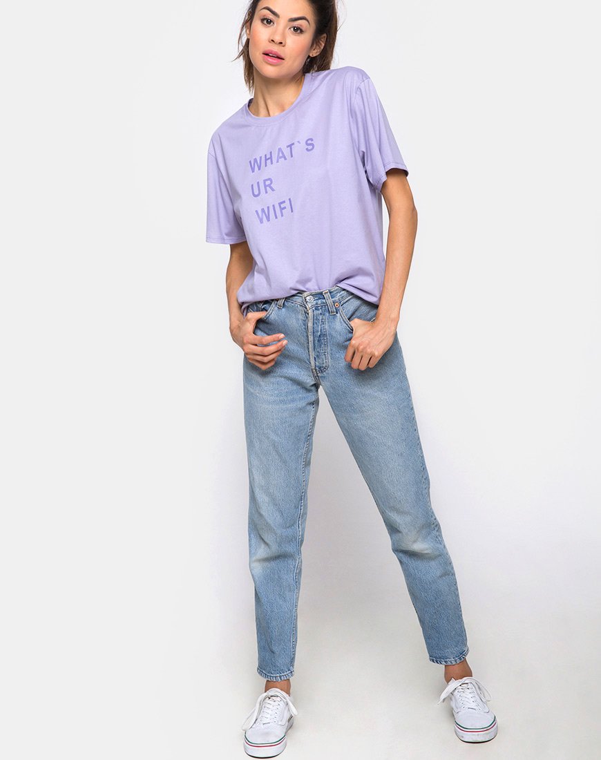 Image of Oversize Basic Tee in Whats Ur Wifi