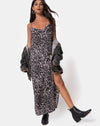 Image of Batis Maxi Dress in Leopard Grey
