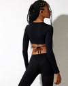 Image of Baye Crop Top in Black Out Of This World