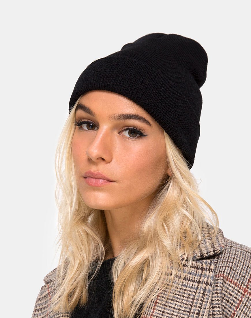 Image of Beanie Hat in Black