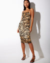 Image of Besdy Midi Dress in Tiger Gold
