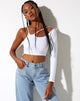 Image of Biase Crop Top in White