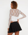 image of Bonca Long Sleeve Top in Lace Ivory