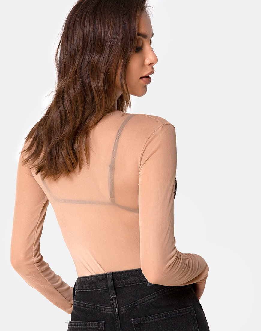 Image of Bonella Bodice Alchemy in Net Taupe
